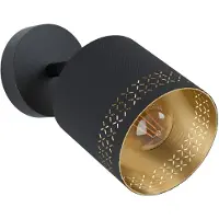 Eglo Esteperra Spot - E27 - Ø 12 cm - Zwart/Goud
