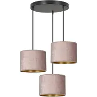 Emibig Hanglamp 3xE27 60W HILDE 3 BL PREMIUM ROZE 1053/3PREM