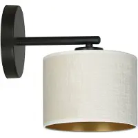 Emibig Wandlamp Jari, dimbaar, wit / opaal, Woon-/ Eetkamer, Textiel / Stof / Zijde, Wandlamp
