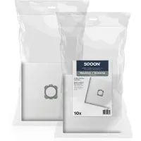 SQOON microvezel stofzuigerzakken 10 zakken + 1 filter (123schoon huismerk)