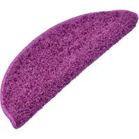 vidaXL Trapmatten 15 st 65x21x4 cm Violet Halfrond Groot
