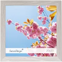 SecaDesign Anima Fotolijst Hout - Fotomaat 20x20 cm - Lichtgrijs