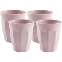 Forte Plastics Plasticforte onbreekbare Picardi drinkglazen - 10x stuks - kunststof - lichtroze - 250 ml - Drinkglazen
