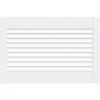 vidaXL Lamellen deuren met de deur Wit 69 x 49,4 cm Massief grenenhout