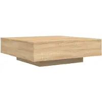 vidaXL Salontafel 100x100x31 cm bewerkt hout sonoma eikenkleurig