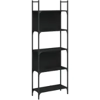 vidaXL Boekenkast 5-laags 60,5x24x166,5 cm bewerkt hout zwart