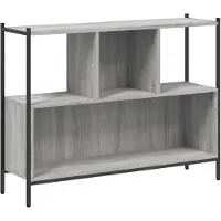 vidaXL Boekenkast 102x28x77,5 cm bewerkt hout grijs sonoma eikenkleur