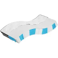 vidaXL Pocketveringmatras middelhard 90x200 cm superkingsize