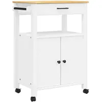 vidaXL Keukentrolley MONZA 60x40x88,5 cm massief grenenhout