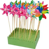 Small Foot - Windmolen met Houten Stok 28cm, 24st.