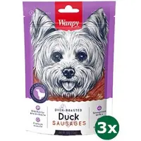 WANPY 3x100 gr oven-roasted duck sausages hondensnack