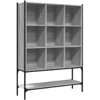 vidaXL Boekenkast 102x30x141,5 cm bewerkt hout grijs sonoma eikenkleur