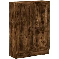 vidaXL Boekenkast 82,5x30,5x115 cm bewerkt hout gerookt eikenkleurig