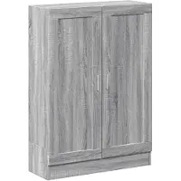vidaXL Boekenkast 82,5x30,5x115 cm bewerkt hout grijs sonoma eiken