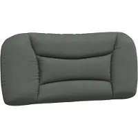 vidaXL Hoofdbordkussen "Hvar" 90 cm stof donkergrijs