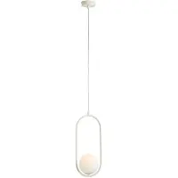Aldex Glazen hanglamp Dione , dimbaar, crème / amber, Woon-/ Eetkamer, Glas, Modern, hanglamp