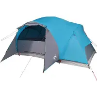 vidaXL Gezinstent crossvent 8-persoons waterdicht blauw