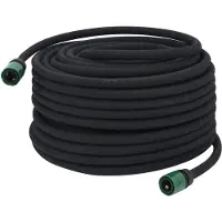 vidaXL Druppelslang 0,6'' 50 m rubber zwart