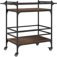 vidaXL Keukenwagen, bruin, eikenlook, 82x40x78,5 cm, houtvezel
