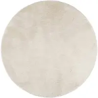 vidaXL Vloerkleed OVIEDO laagpolig Ø 120 cm beige