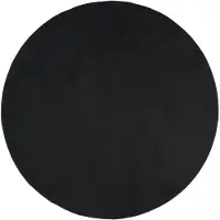 vidaXL Vloerkleed OVIEDO laagpolig Ø 120 cm zwart