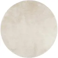 vidaXL Vloerkleed OVIEDO laagpolig Ø 160 cm beige