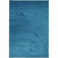 vidaXL Vloerkleed OVIEDO laagpolig 160x230 cm turquoise