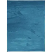 vidaXL Vloerkleed OVIEDO laagpolig 240x340 cm turquoise