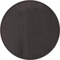 vidaXL Vloerkleed rond 60 cm bamboe donkerbruin