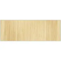 vidaXL Vloerkleed rechthoekig 70x200 cm bamboe lichtnaturel