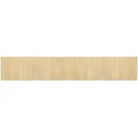 vidaXL Vloerkleed rechthoekig 70x400 cm bamboe lichtnaturel