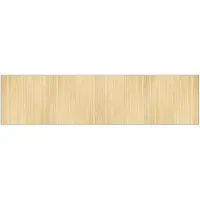 vidaXL Vloerkleed rechthoekig 100x400 cm bamboe lichtnaturel