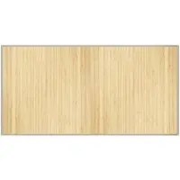 vidaXL Vloerkleed rechthoekig 100x200 cm bamboe lichtnaturel