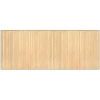 vidaXL Vloerkleed rechthoekig 80x200 cm bamboe lichtnaturel
