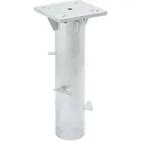 vidaXL Parasolvoet voor in de grond 16x16x39,5 cm staal zilverkleurig
