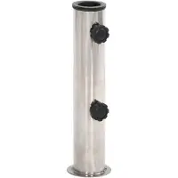 vidaXL Parasolvoet voor Ø38/48 mm stok staal zilverkleurig