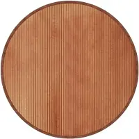 vidaXL Vloerkleed rond 100 cm bamboe bruin
