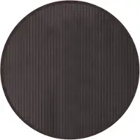 vidaXL Vloerkleed rond 80 cm bamboe donkerbruin