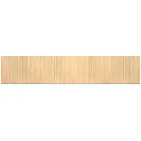 vidaXL Vloerkleed rechthoekig 80x400 cm bamboe lichtnaturel