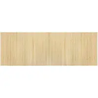 vidaXL Vloerkleed rechthoekig 70x200 cm bamboe lichtnaturel