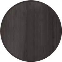 vidaXL Vloerkleed rond 100 cm bamboe donkerbruin
