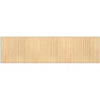 vidaXL Vloerkleed rechthoekig 80x300 cm bamboe lichtnaturel