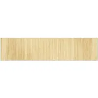 vidaXL Vloerkleed rechthoekig 70x300 cm bamboe lichtnaturel