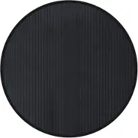 vidaXL Vloerkleed rond 80 cm bamboe zwart