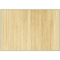 vidaXL Vloerkleed rechthoekig 70x100 cm bamboe lichtnaturel