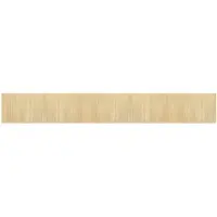 vidaXL Vloerkleed rechthoekig 70x500 cm bamboe lichtnaturel