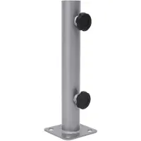 vidaXL Parasolvoet voor Ø32/34/38 mm stok staal zilverkleurig