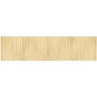 vidaXL Vloerkleed rechthoekig 100x400 cm bamboe lichtnaturel