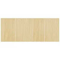 vidaXL Vloerkleed rechthoekig 80x200 cm bamboe lichtnaturel
