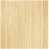 vidaXL Vloerkleed rechthoekig 100x100 cm bamboe lichtnaturel